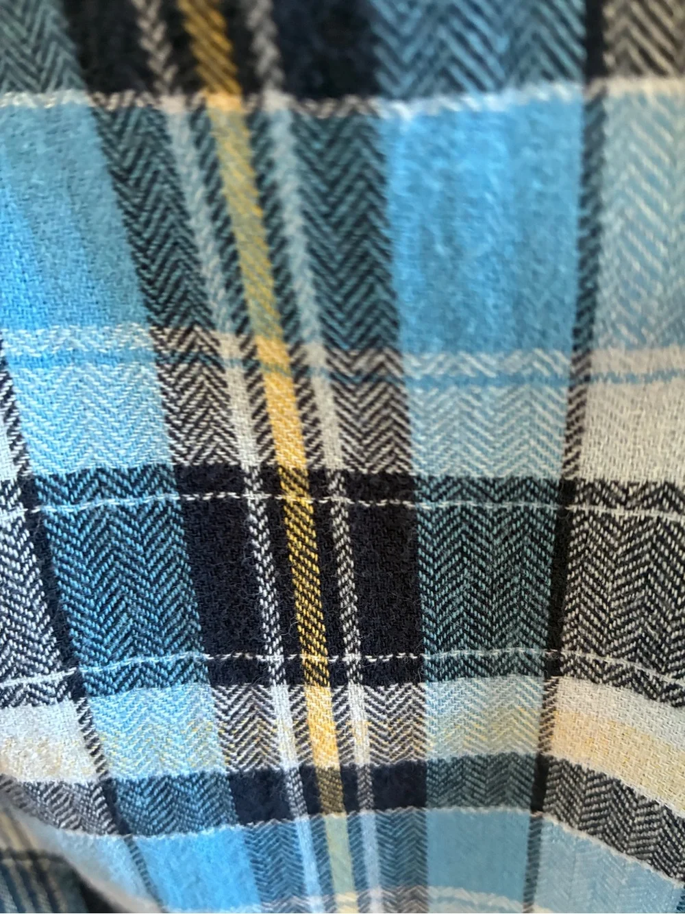 OshKosh B'gosh Light & Navy Blue Plaid Button-Down Shirt